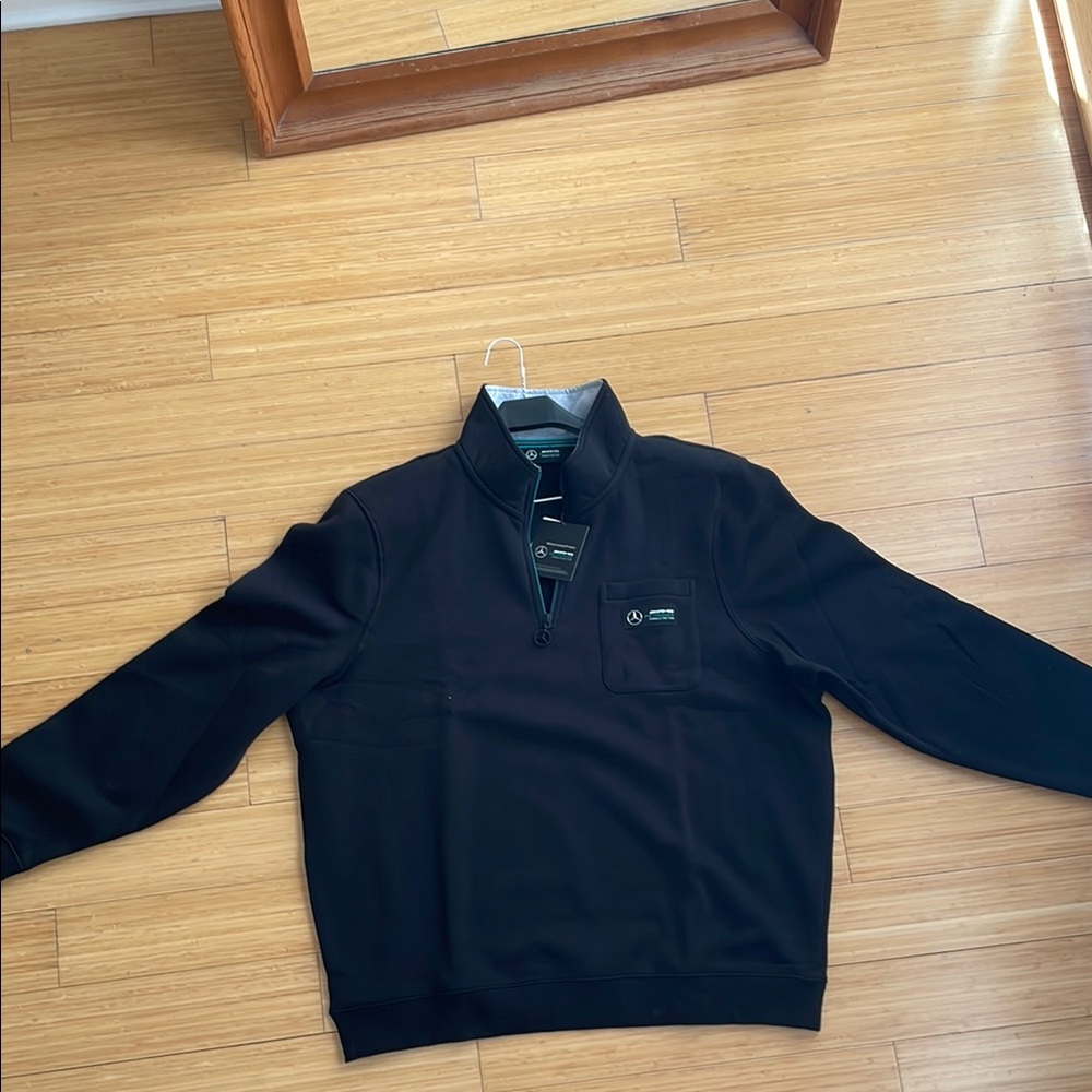 Black Formula 1 AMG Petronas Quarter-Zip Pullover